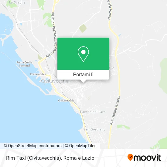 Mappa Rim-Taxi (Civitavecchia)