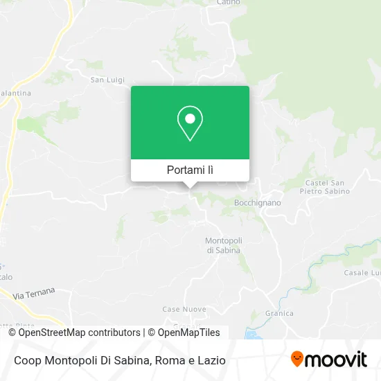 Mappa Coop Montopoli Di Sabina