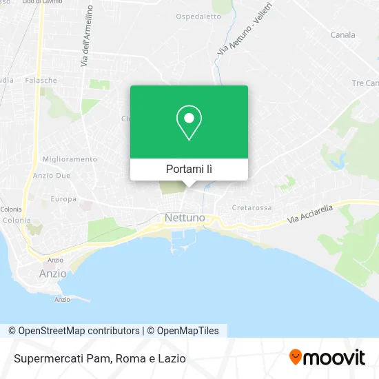 Mappa Supermercati Pam