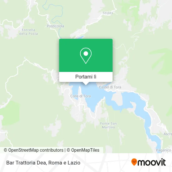 Mappa Bar Trattoria Dea