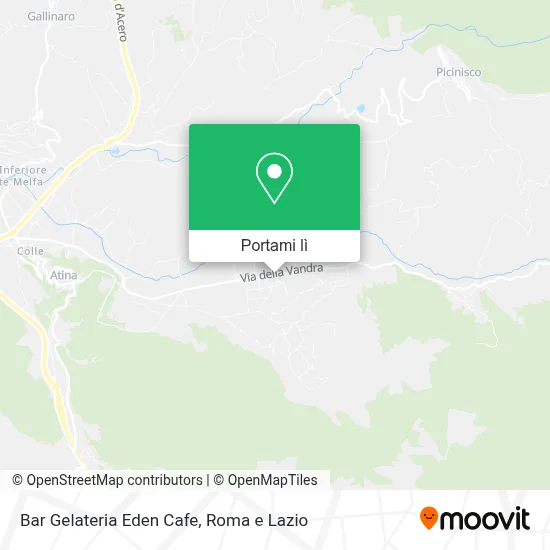 Mappa Bar Gelateria Eden Cafe