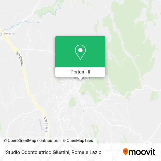 Mappa Studio Odontoiatrico Giustini