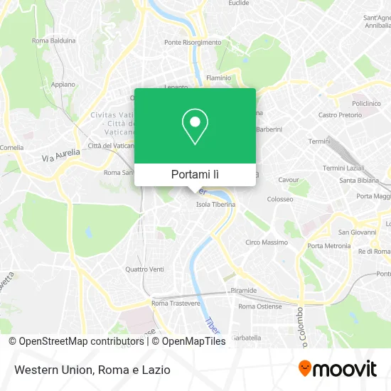Mappa Western Union