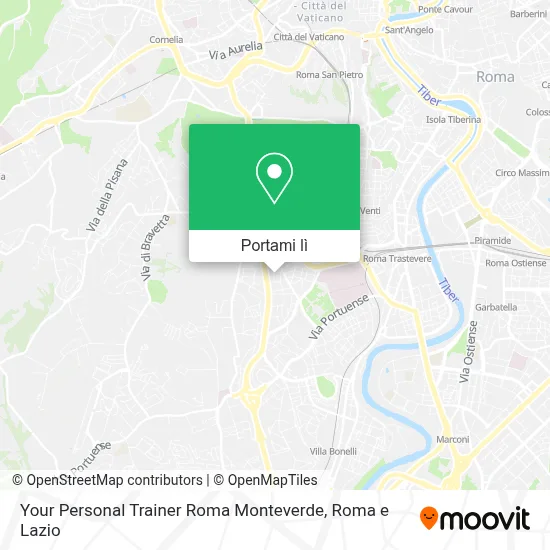 Mappa Your Personal Trainer Roma Monteverde