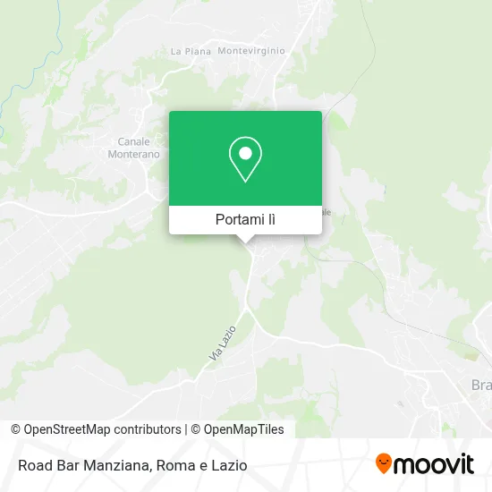 Mappa Road Bar Manziana