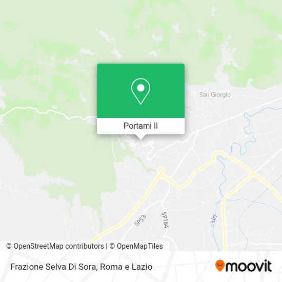 Mappa Frazione Selva Di Sora