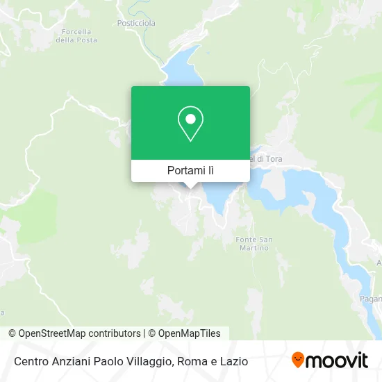 Mappa Centro Anziani Paolo Villaggio