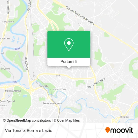 Mappa Via Tonale