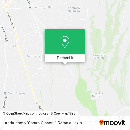 Mappa Agriturismo "Castro Ginnetti"