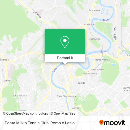 Mappa Ponte Milvio Tennis Club