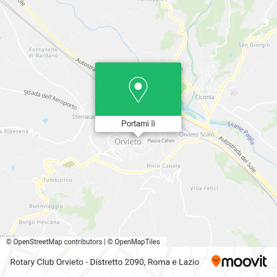 Mappa Rotary Club Orvieto - Distretto 2090