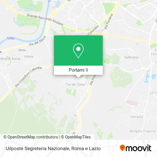 Mappa Uilposte Segreteria Nazionale
