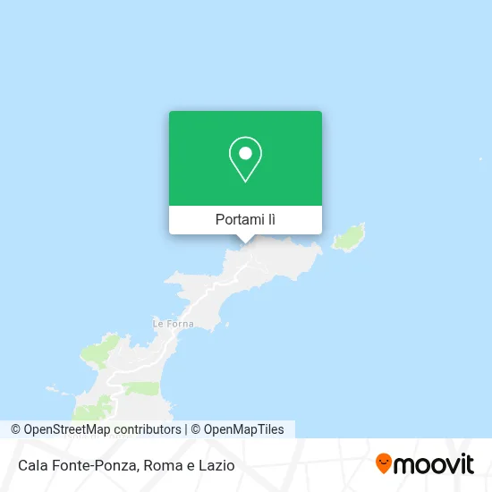 Mappa Cala Fonte-Ponza