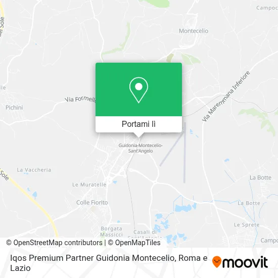 Mappa Iqos Premium Partner Guidonia Montecelio