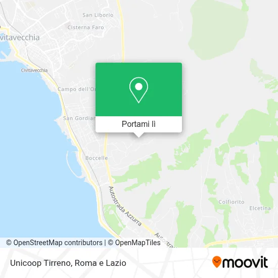 Mappa Unicoop Tirreno