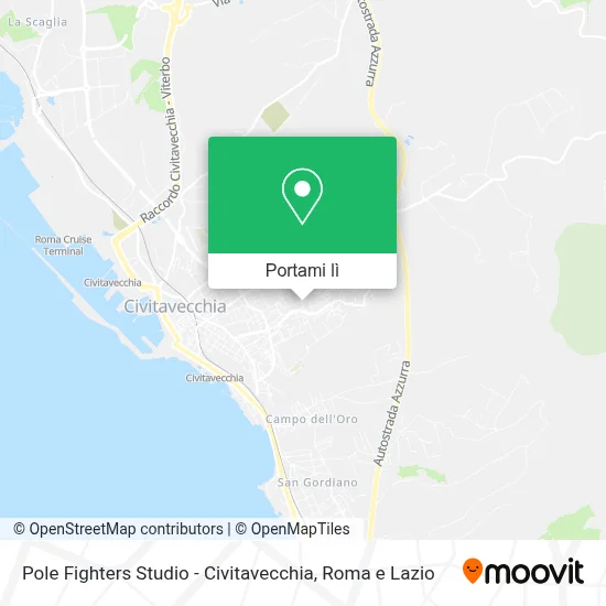 Mappa Pole Fighters Studio - Civitavecchia