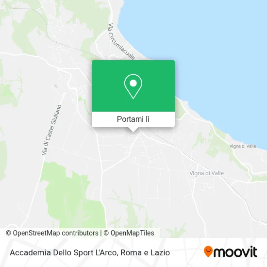 Mappa Accademia Dello Sport L'Arco