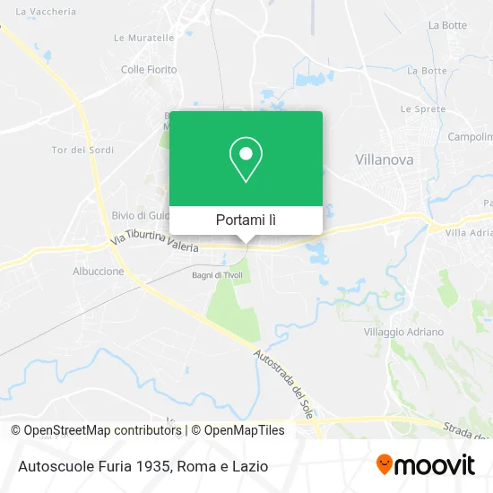 Mappa Autoscuole Furia 1935