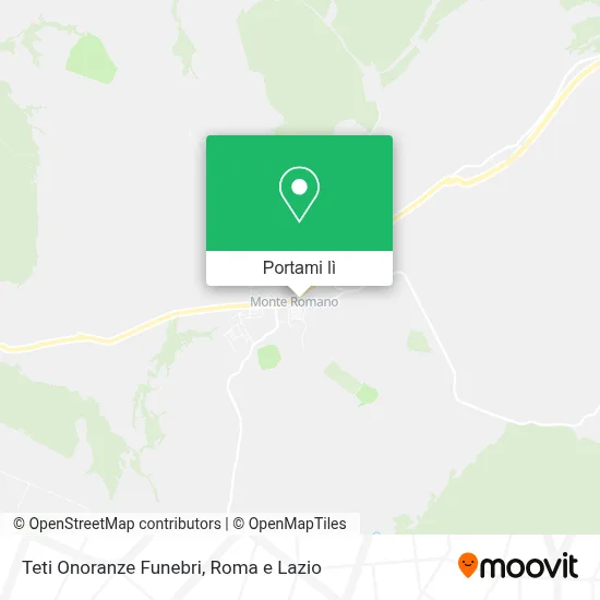 Mappa Teti Onoranze Funebri
