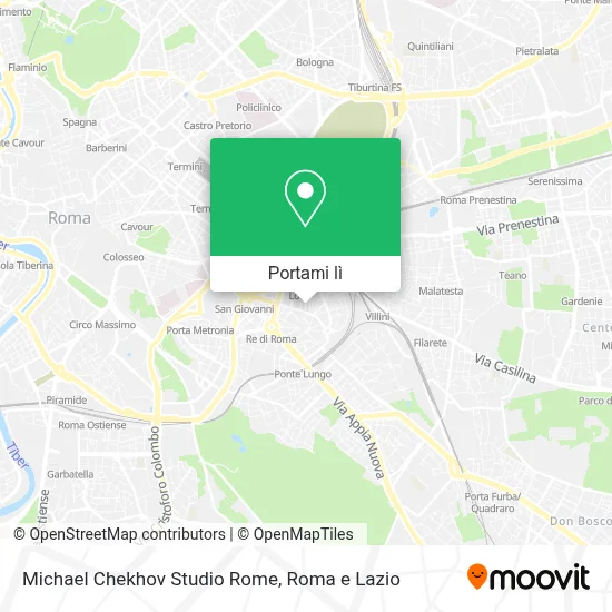 Mappa Michael Chekhov Studio Rome