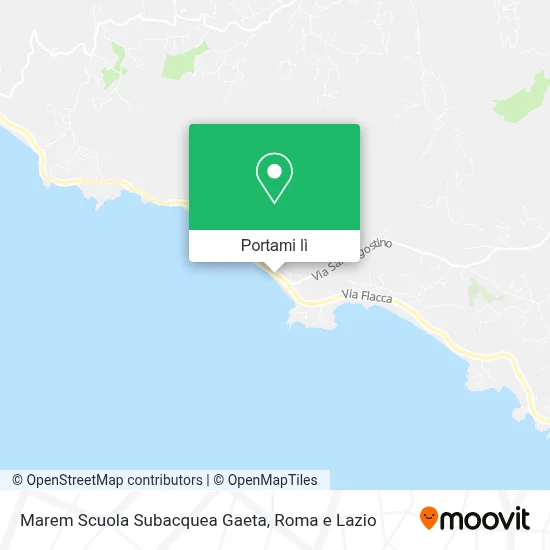 Mappa Marem Scuola Subacquea Gaeta