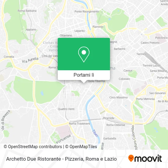 Mappa Archetto Due Ristorante - Pizzeria