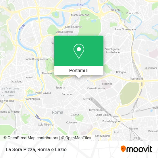 Mappa La Sora Pizza