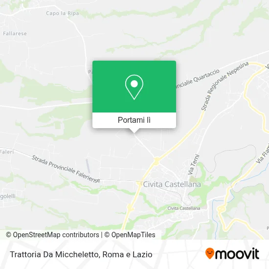 Mappa Trattoria Da Miccheletto