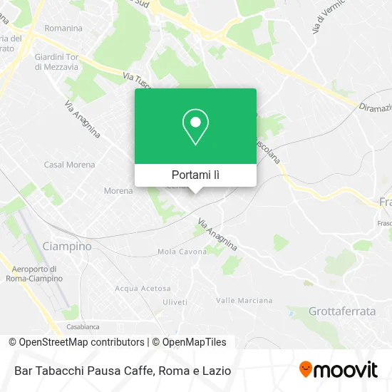 Mappa Bar Tabacchi Pausa Caffe
