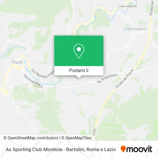Mappa As Sporting Club Monitola - Bartolini