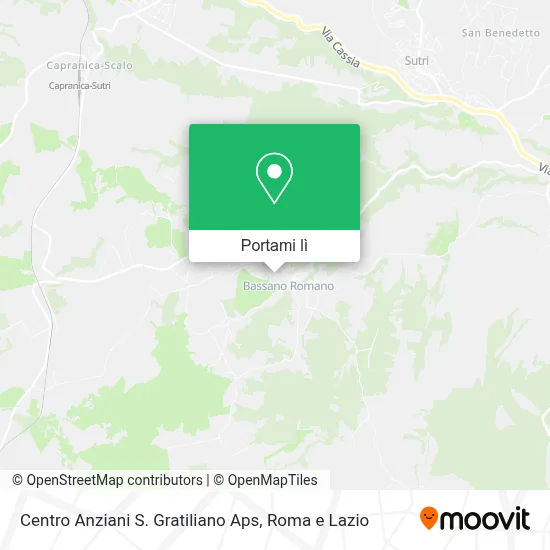 Mappa Centro Anziani S. Gratiliano Aps