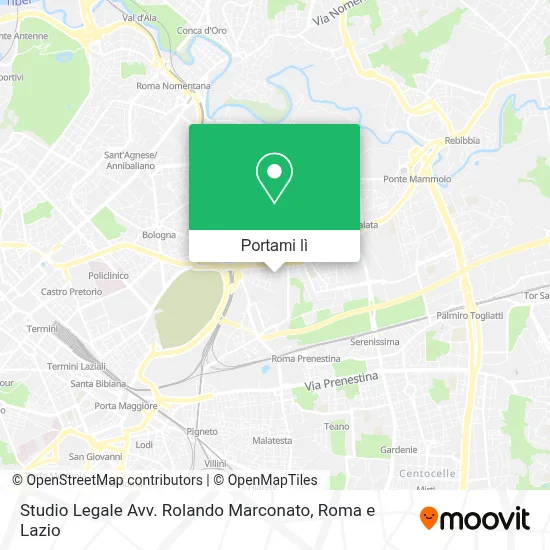 Mappa Studio Legale Avv. Rolando Marconato
