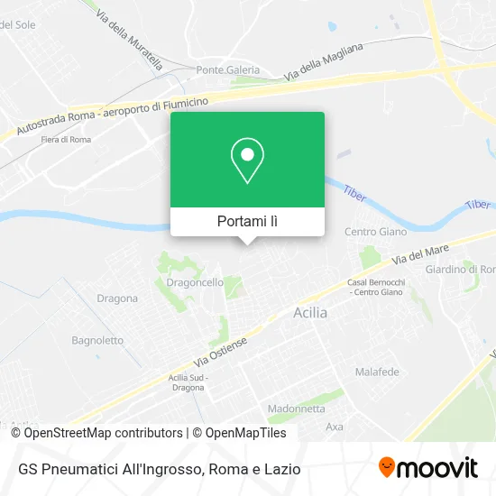 Mappa GS Pneumatici All'Ingrosso