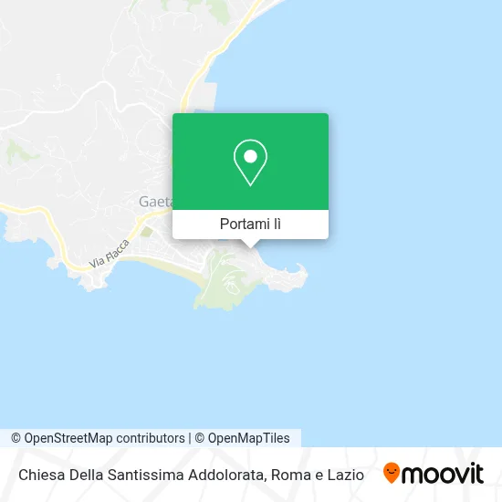 Mappa Chiesa Della Santissima Addolorata
