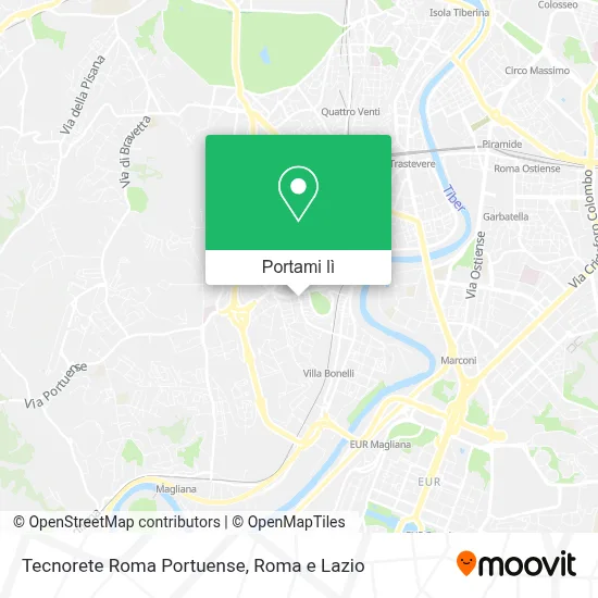 Mappa Tecnorete Roma Portuense