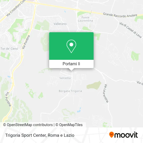 Mappa Trigoria Sport Center