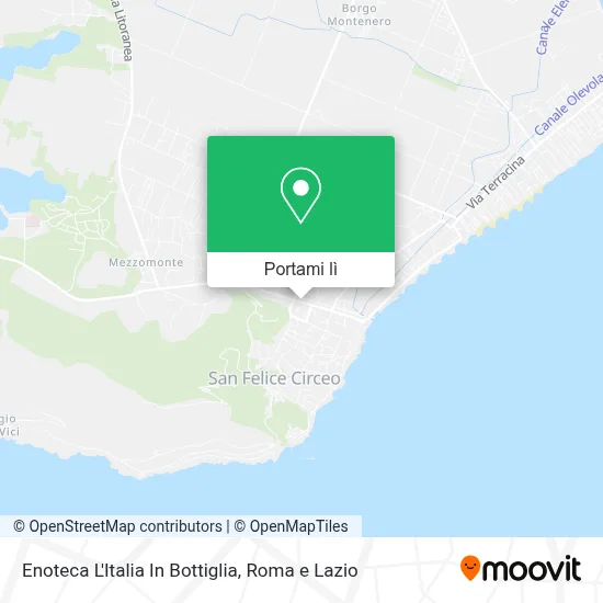 Mappa Enoteca L'Italia In Bottiglia
