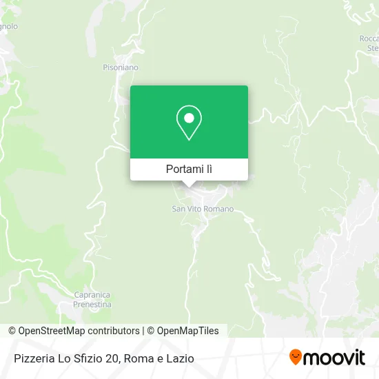 Mappa Pizzeria Lo Sfizio 20