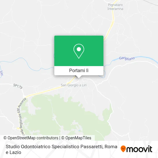 Mappa Studio Odontoiatrico Specialistico Passaretti