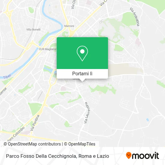 Mappa Parco Fosso Della Cecchignola