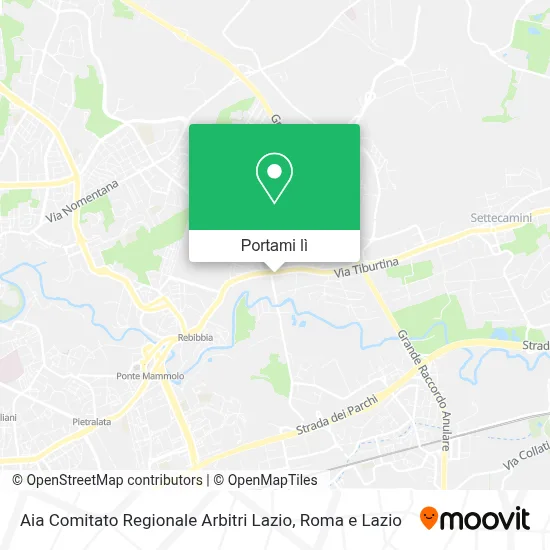 Mappa Aia Comitato Regionale Arbitri Lazio