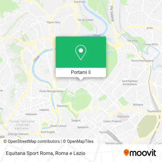 Mappa Equitana Sport Roma