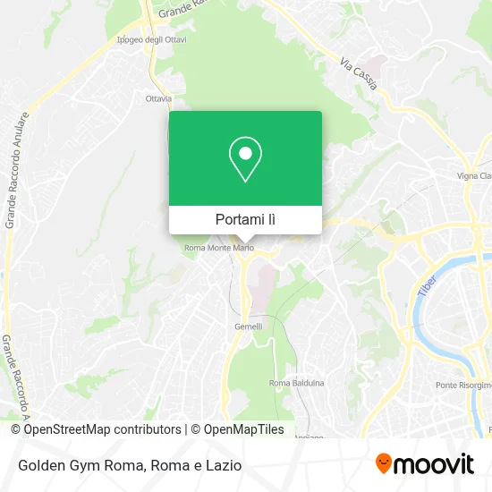 Mappa Golden Gym Roma