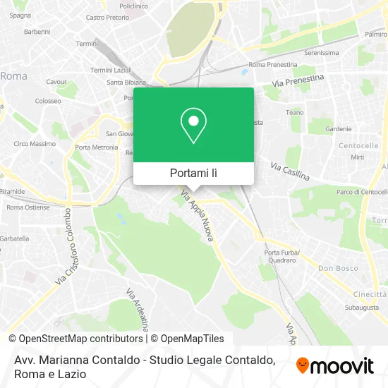 Mappa Avv. Marianna Contaldo - Studio Legale Contaldo