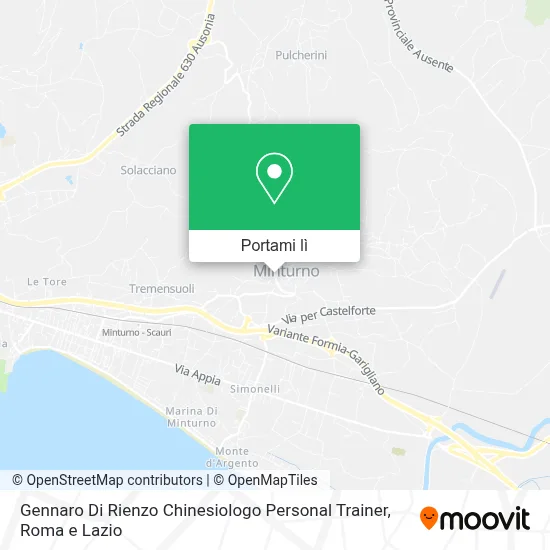 Mappa Gennaro Di Rienzo Chinesiologo Personal Trainer