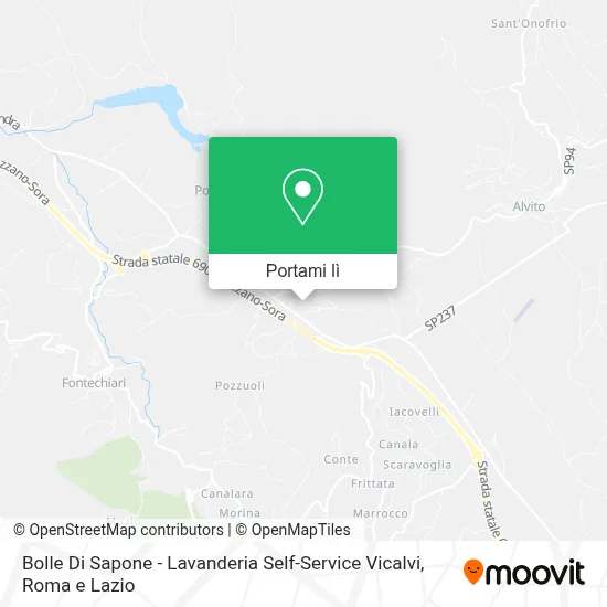 Mappa Bolle Di Sapone - Lavanderia Self-Service Vicalvi