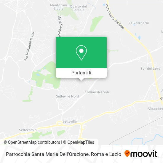 Mappa Parrocchia Santa Maria Dell'Orazione