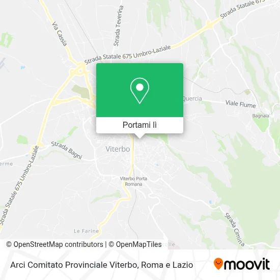Mappa Arci Comitato Provinciale Viterbo