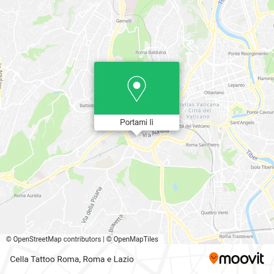 Mappa Cella Tattoo Roma