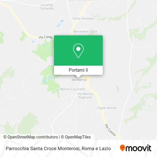 Mappa Parrocchia Santa Croce Monterosi